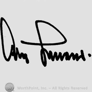 Autograph/Signature : Adolf Galland.