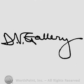 Autograph/Signature : Daniel V. Gallery.