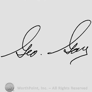 Autograph/Signature : George Gay.