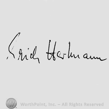 Autograph/Signature : Erich Hartmann.