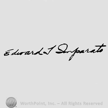 Autograph/Signature : Edward Imparato.