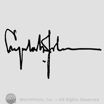 Autograph/Signature : Lyndon B. Johnson.