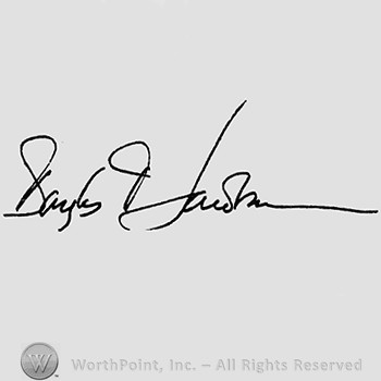 Autograph/Signature : Douglas Jacobson.