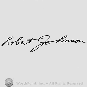 Autograph/Signature : Robert Johnson.