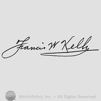 Autograph/Signature : Rev. Francis W.'Foxhole'Kelly