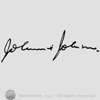 Autograph/Signature : Johnnie Johnson.