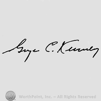 Autograph/Signature : George C. Kenney.