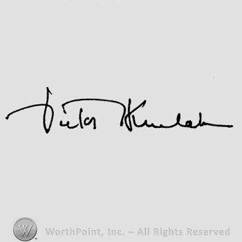 Autograph/Signature : Victor Krulak.