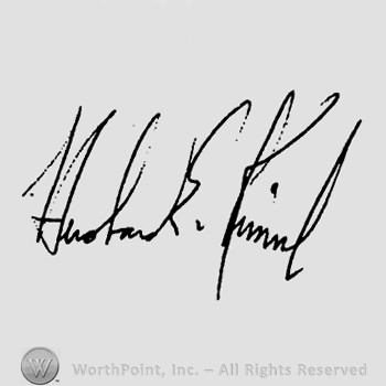 Autograph/Signature : Husband Kimmel.