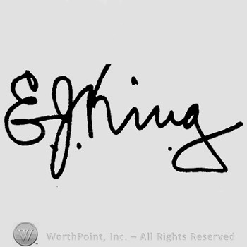 Autograph/Signature : Ernest J. King.
