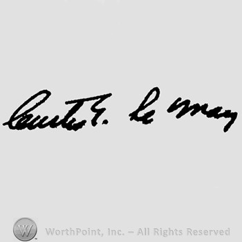 Autograph/Signature : Curtis E. LeMay.