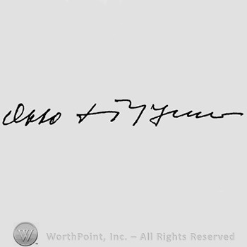 Autograph/Signature : Otto Kretschmer.