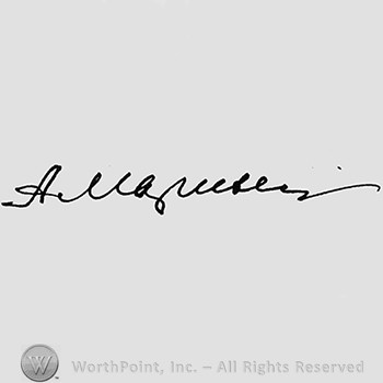 Autograph/Signature : Alexei Maressyev.