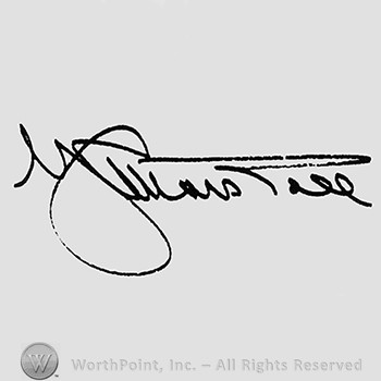 Autograph/Signature : George C. Marshall