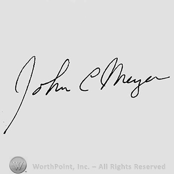 Autograph/Signature : John C. Meyer.