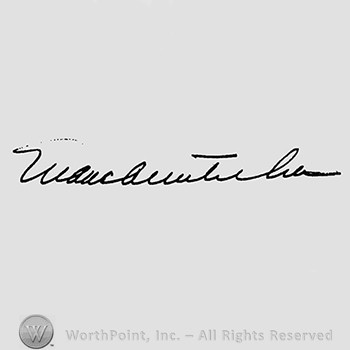 Autograph/Signature : Mark A. Mitscher.