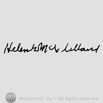 Autograph/Signature : Helen McClelland.