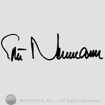 Autograph/Signature : Eduard Neumann.