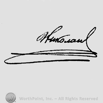Autograph/Signature : Nicholas II.