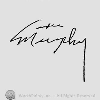 Autograph/Signature : Audie Murphy.