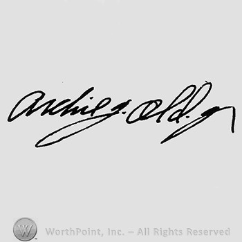 Autograph/Signature : Archie J. Old.