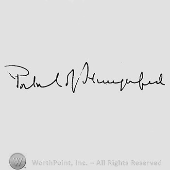 Autograph/Signature : Portal of Hungerford.