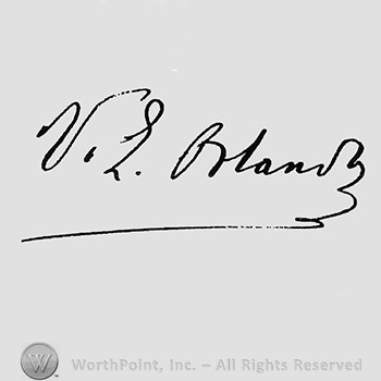 Autograph/Signature : Vittorio E. Orlando.