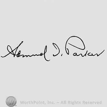 Autograph/Signature : Samuel I. Parker.