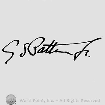 Autograph/Signature : George S. Patton.