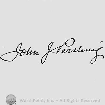 Autograph/Signature : John Pershing.