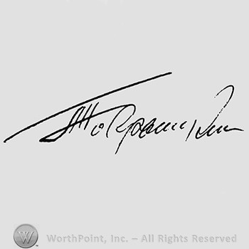 Autograph/Signature : Alexander Pokryshkin.