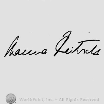 Autograph/Signature : Hanna Reitsch.
