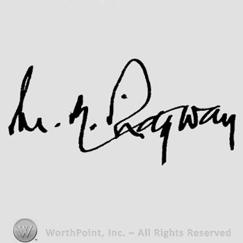 Autograph/Signature : Matthew W. Ridgway.
