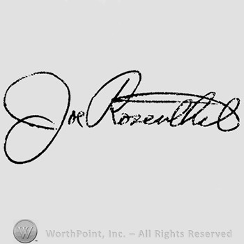 Autograph/Signature : Joe Rosenthal.