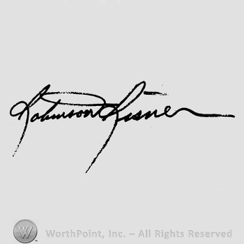 Autograph/Signature : Robinson Risner.