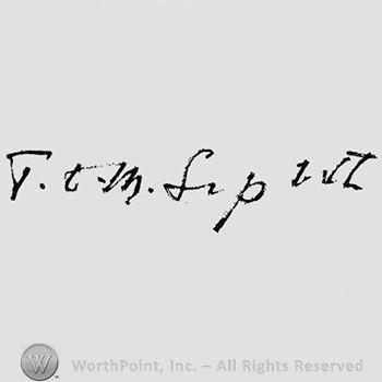 Autograph/Signature : Thomas C.M. Sopwith.