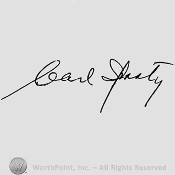 Autograph/Signature : Carl Spaatz.