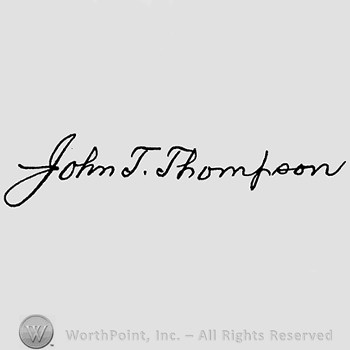 Autograph/Signature : John T. Thompson.