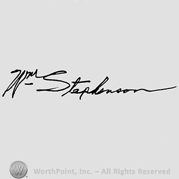 Autograph/Signature : William Stephenson.