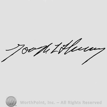 Autograph/Signature : Joseph Thury.