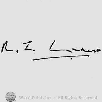 Autograph/Signature : Robert E. Urquhart.