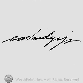Autograph/Signature : A.A. Vandegrift.