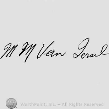 Autograph/Signature : L.M.M. van Iersel.
