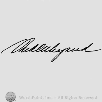 Autograph/Signature : Frederick Weyand.