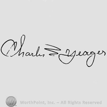 Autograph/Signature : Charles E. 'Chuck' Yeager.