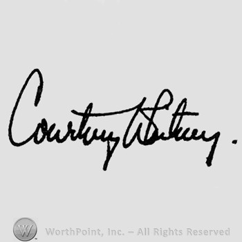 Autograph/Signature : Courtney Whitney.