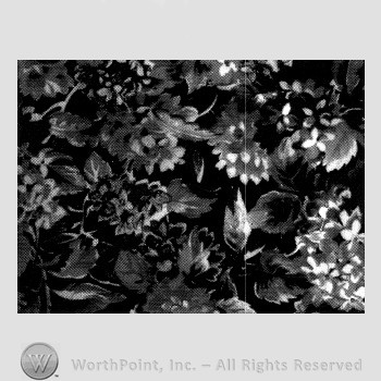 Chintz pattern : Hydrangea (black).