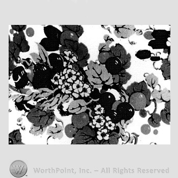 Chintz pattern : Ivory Fruit.