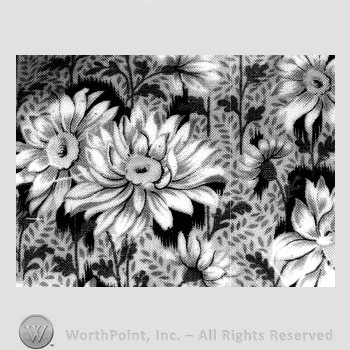 Chintz pattern : Blue Daisy.
