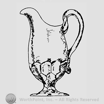 Glass pitcher pattern : Honeycomb.
